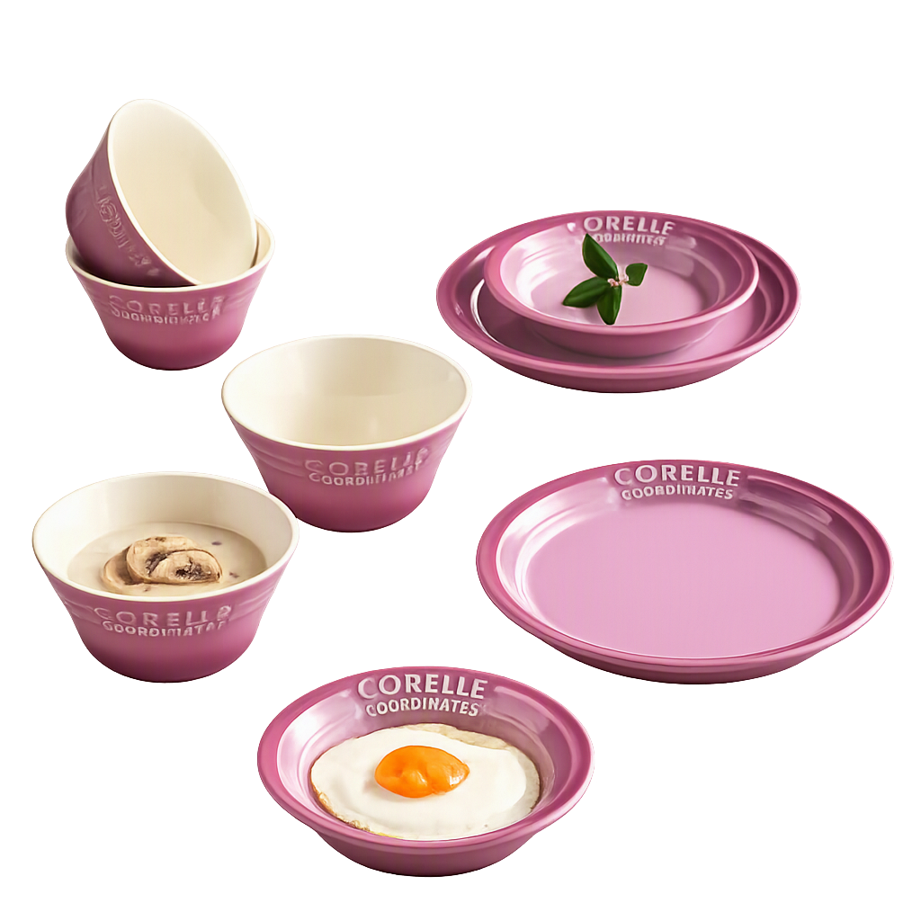 코렐 코디네이츠 브리즈스톤 8P_퍼플(Corelle Coordinates Breeze Stone 8‑Piece Set (Purple))