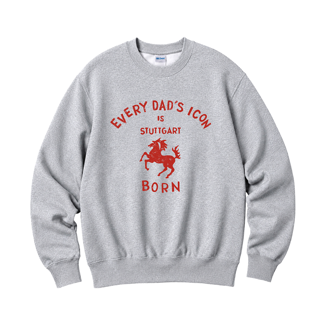 88000 Gildan X Vintage Collection EVERY DADS ICON Crewneck Sweat shirt Grey