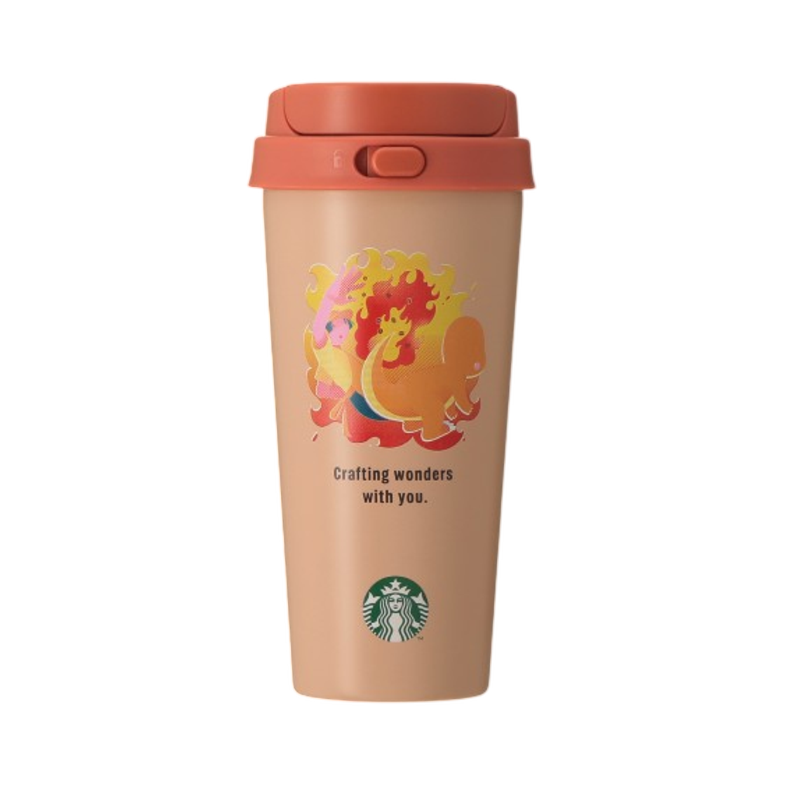 - Starbucks x Pokemon Stainless Steel To-Go Bottle Charmander 473ml