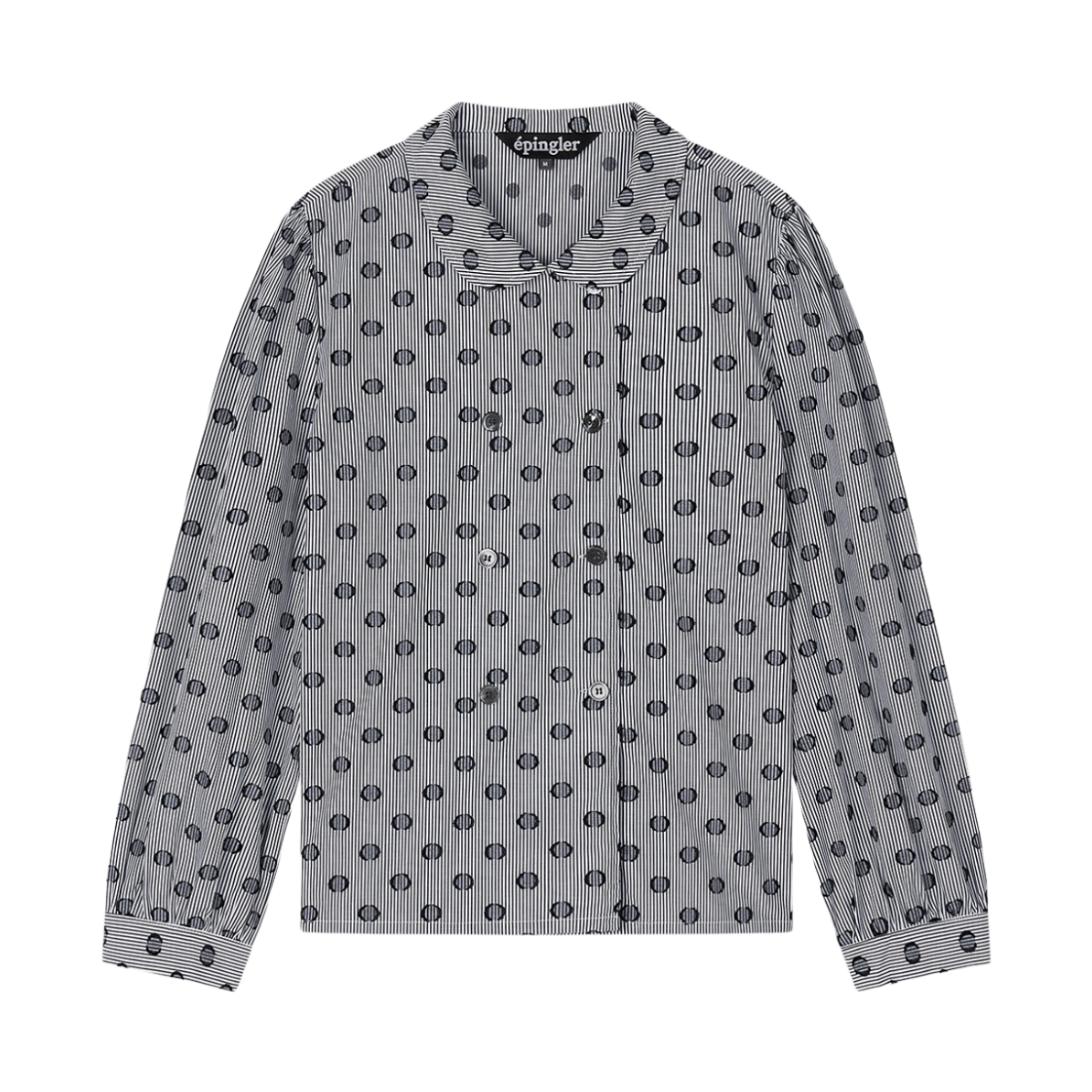KW6DBL1EP20BK Epingler Women Dot Long Sleeve Blouse Black - 26FW