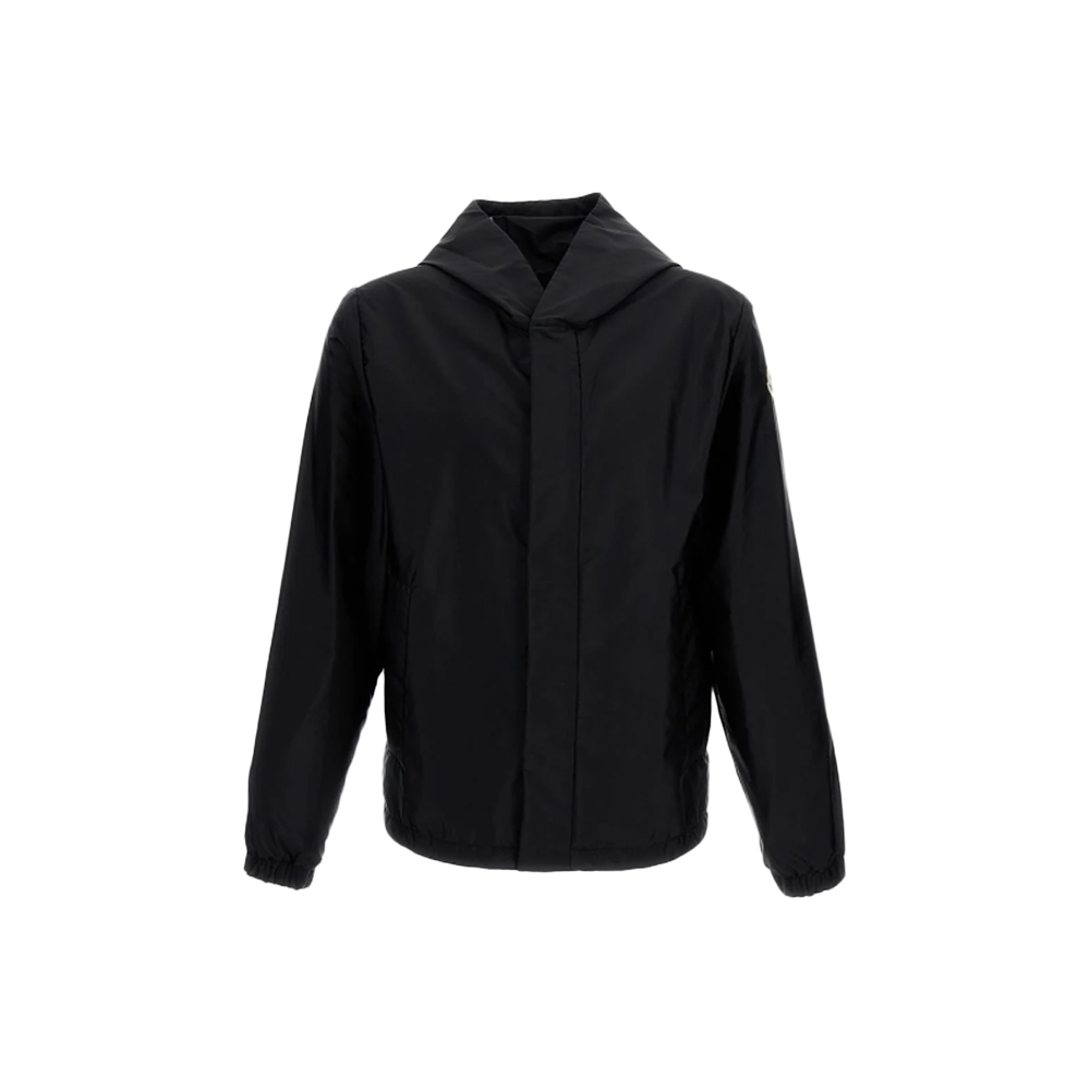[15% 쿠폰] 몽클레르 그란단스 로고 패치 윈드브레이커 후드 자켓 블랙 - 26FW([15% 쿠폰] Moncler Grandans Logo Patch Windbreaker Hooded Jacket Black - 26FW) - 2