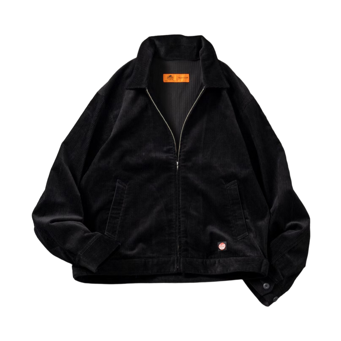 프릭스 스토어 x 레드 캡 익스클루시브 SMU JK-22 숏 렝스 집업 코듀로이 워크 자켓 블랙(Freak's Store x Red Kap Exclusive SMU JK-22 Short Length Zip-Up Corduroy Work Jacket Black)