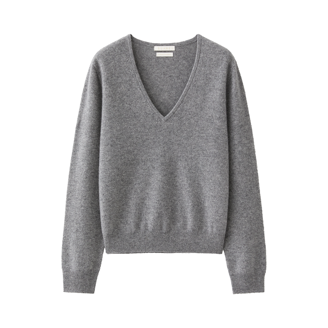 SBF3CK03WMA (W) Fine Cashmere 100 Wholegarment V-Neck Knit Melange