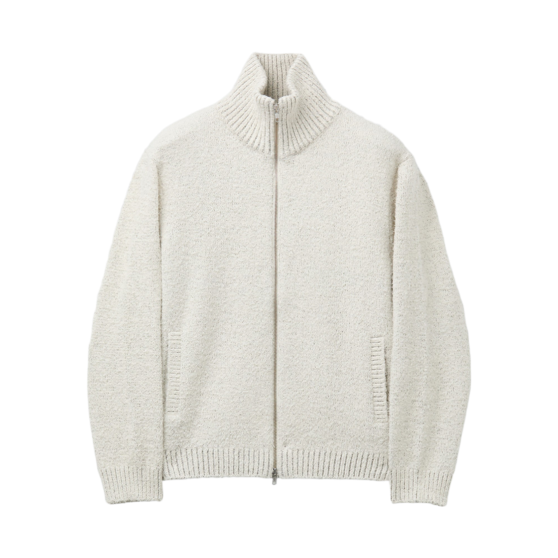 CWWAW26703IVX Customellow Zip-Up Cardigan Ivory