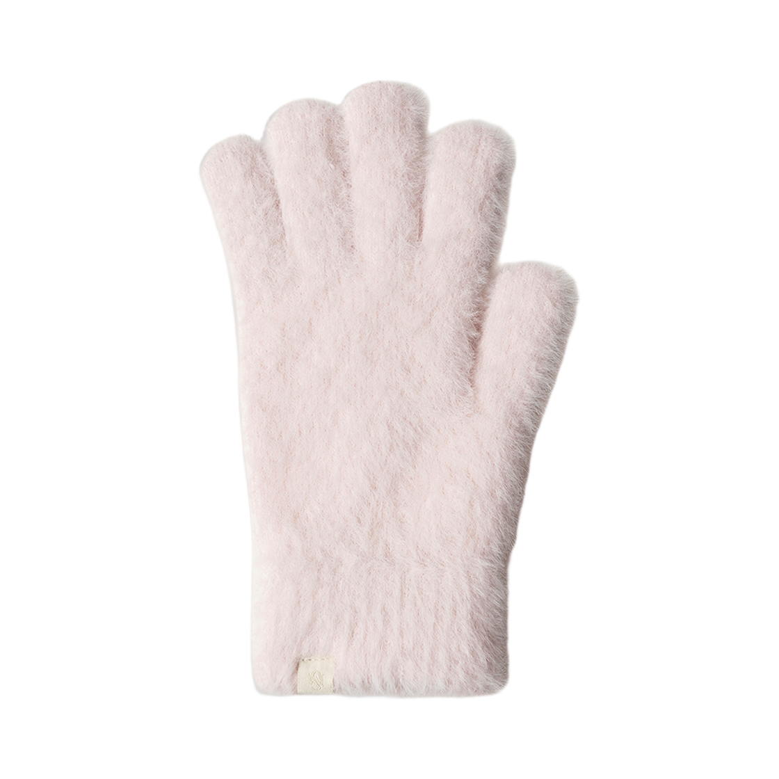26NSITEM37 NUARTSTUDIO Hug Angora Fingerhole Short Gloves Pink