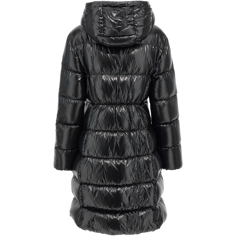 [15% 쿠폰] 몽클레르 벨뷰 벨티드 롱 패딩 블랙 - 24FW([15% 쿠폰] Moncler Bellevue Belted Long Down Jacket Black - 24FW) - 3