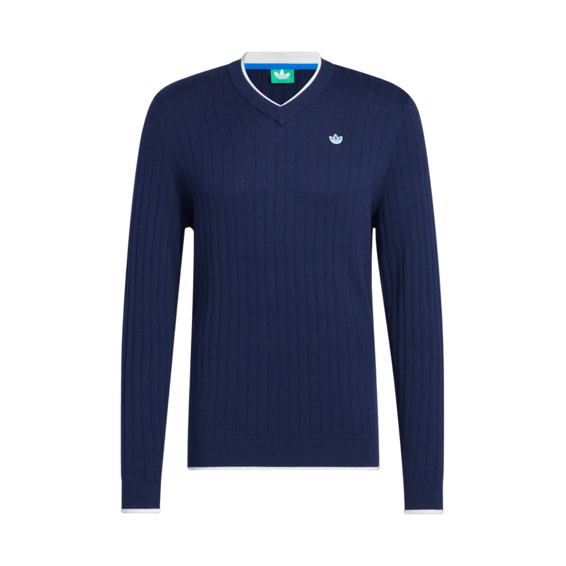 JP1193 Adidas Originals Cashmere Knit Sweater Night Indigo - KR Sizing