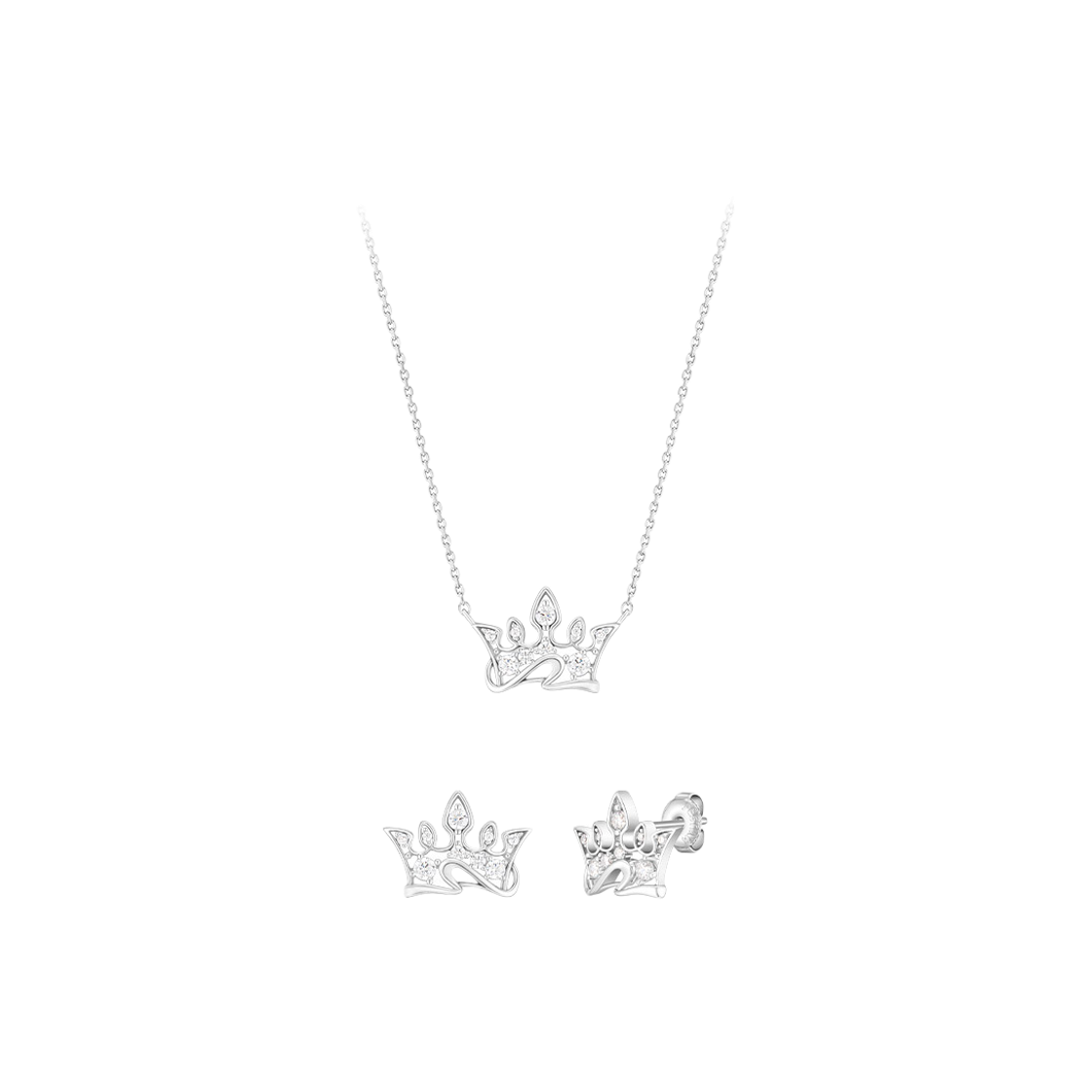 SET-J0-1089 Jestina Tiara 목걸이+귀걸이 세트 (Set-J0-1089)
