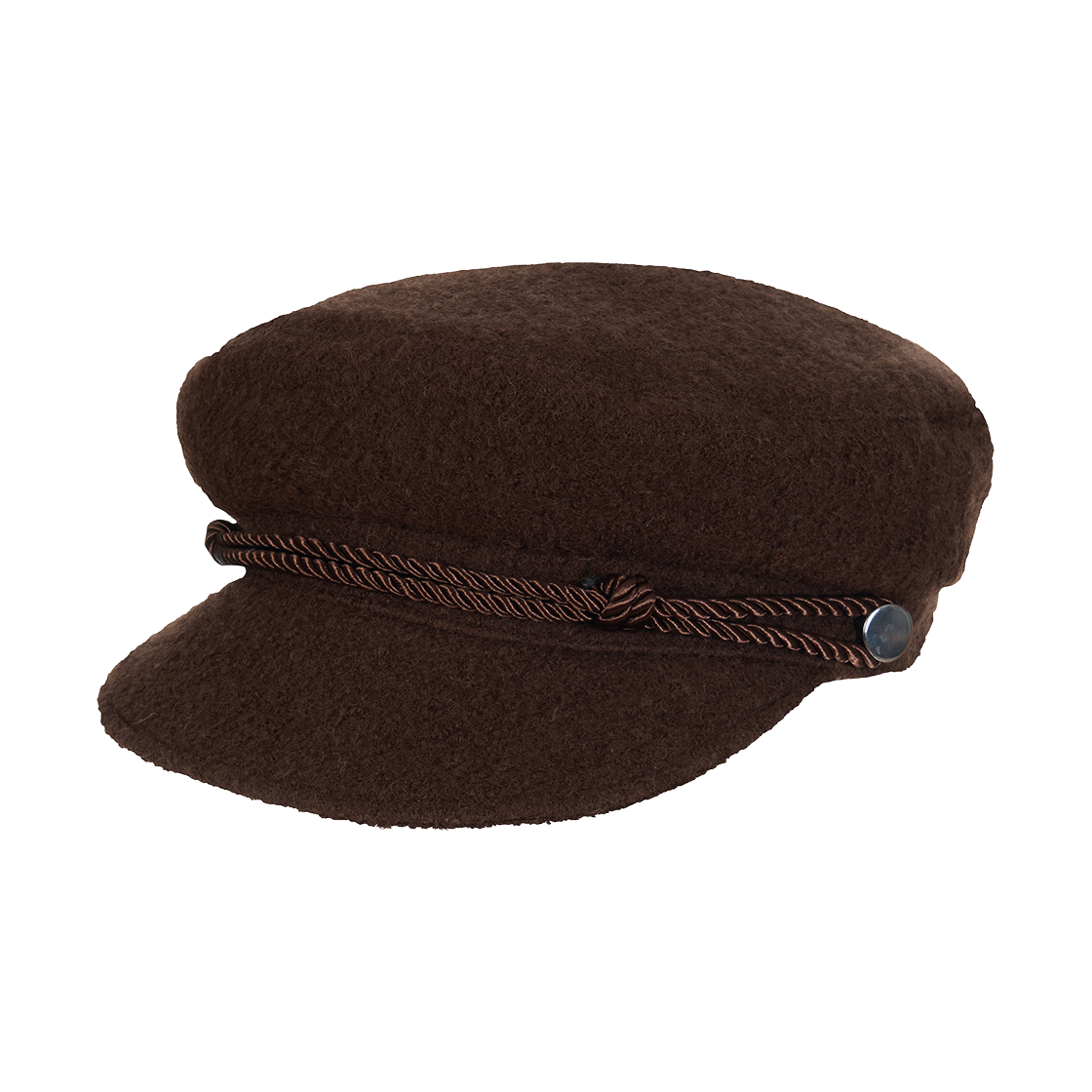 AL26FWMC01SBR Allincomplete Wool Knotted Rope Marin Cap Brown