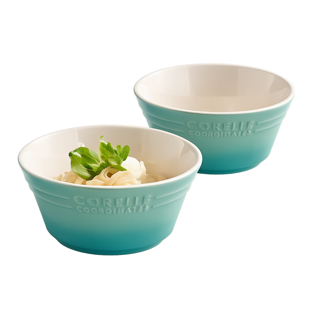 코렐 코디네이츠 브리즈스톤 라면기 2P_그린(Corelle Coordinates Breeze Stone Ramen Bowl 2‑Piece (Green))