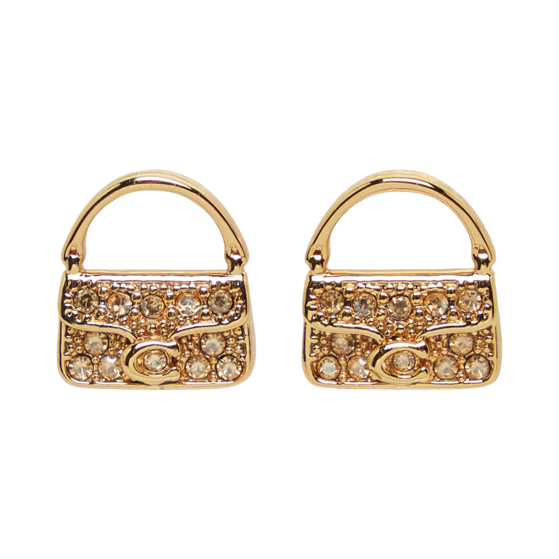 599126-GLD110 (W) Coach Tabby Earrings Gold