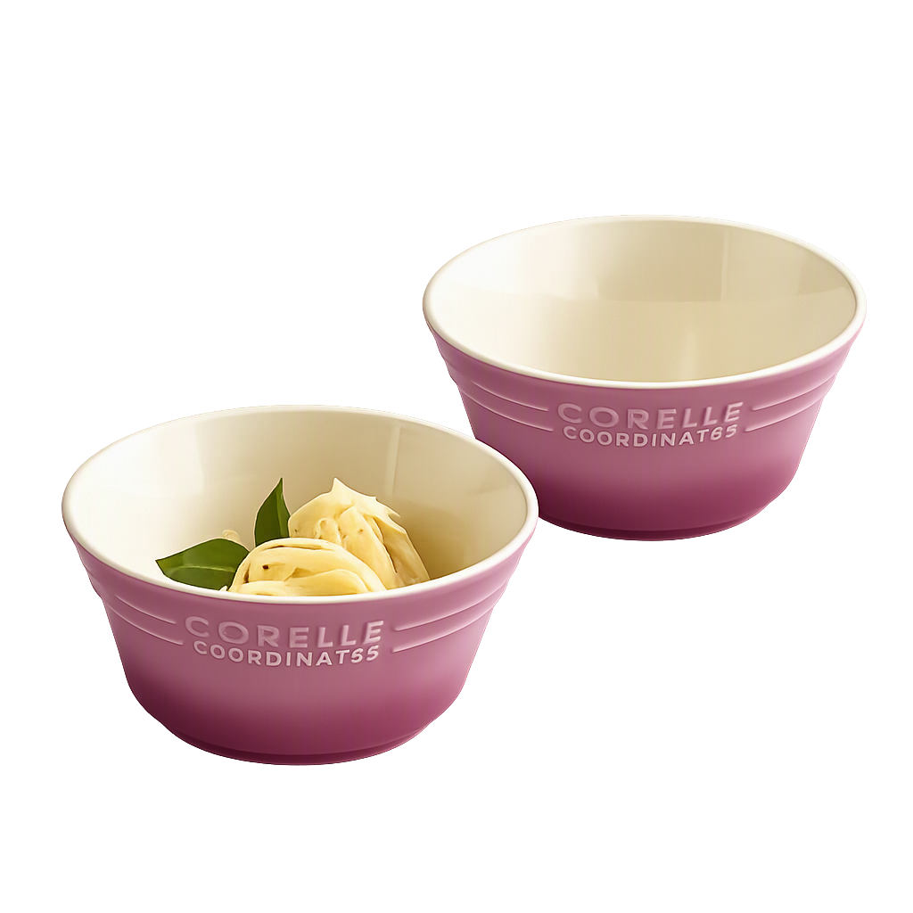 코렐 코디네이츠 브리즈스톤 라면기 2P_퍼플(Corelle Coordinates Breeze Stone Ramen Bowl 2‑Piece (Purple))