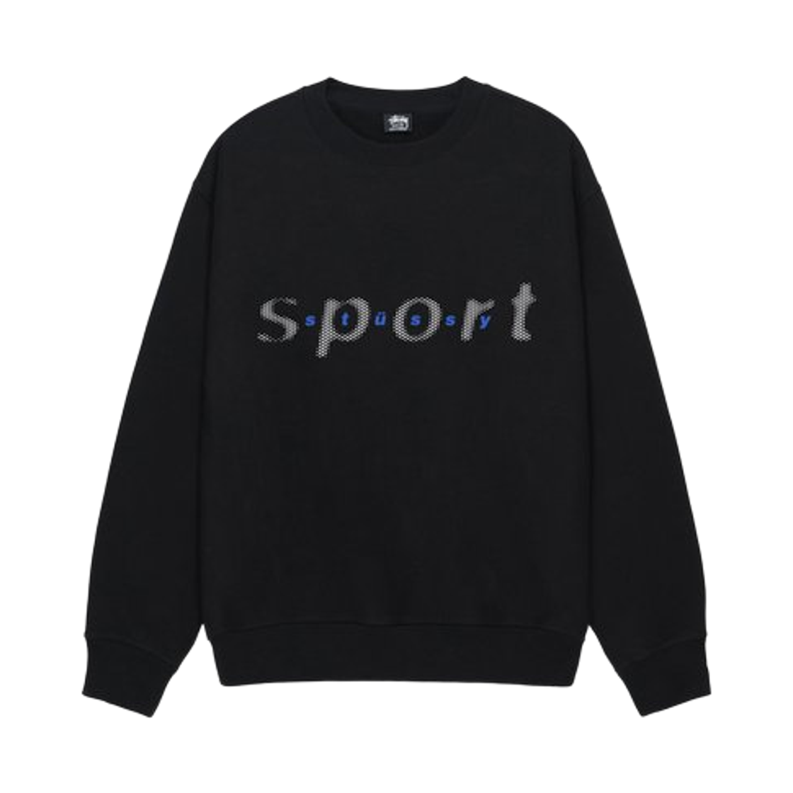 1914998 Stussy Dot Sport Crew Black