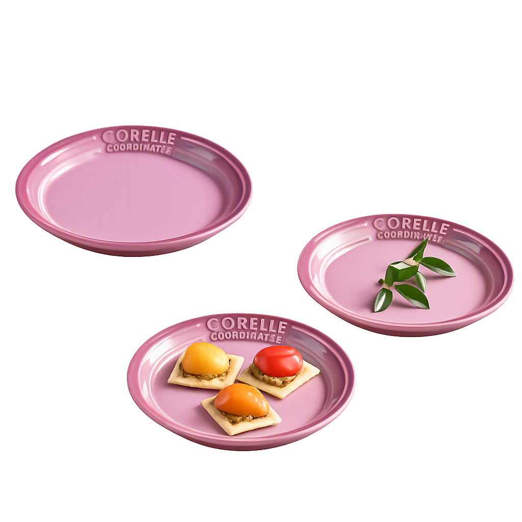 코렐 코디네이츠 브리즈스톤 접시 3P_퍼플(Corelle Coordinates Breeze Stone Plate 3‑Piece (Purple))