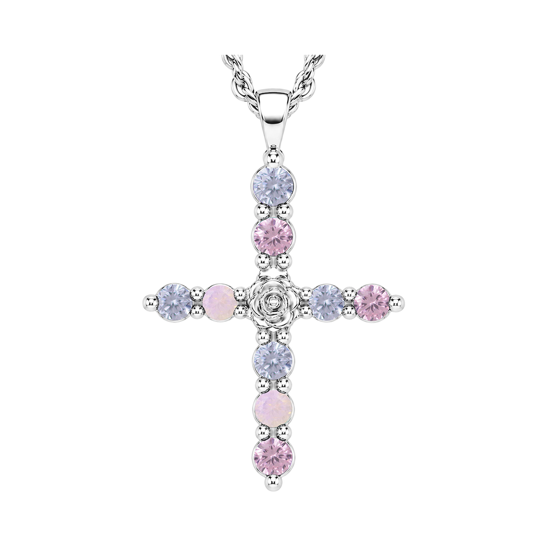 칩스주얼리 장미 십자가 목걸이(chips jewelry Rose Cross Necklace) - 5