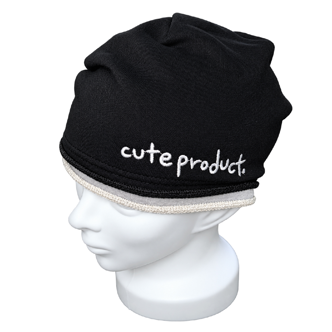 에프터누드 레이어드 비니 블랙(Afternude Layered Beanie Black) - 5