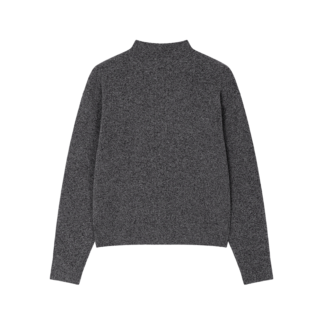 웨이비니스 슬릿 모크 넥 카디건 차콜(Waviness Slit Mock Neck Cardigan Charcoal) - 2