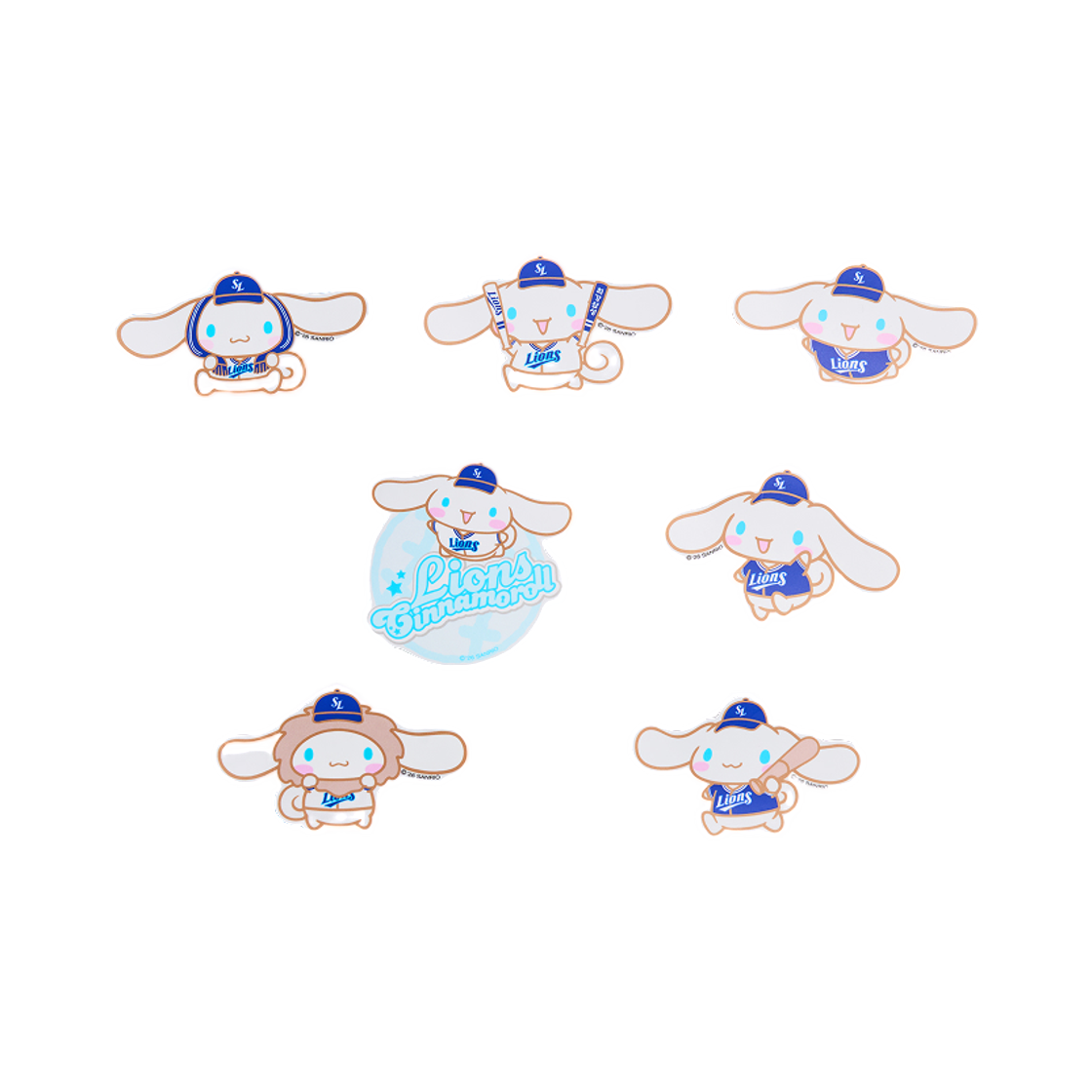 - Samsung Lions x Cinnamoroll Removable Sticker Pack