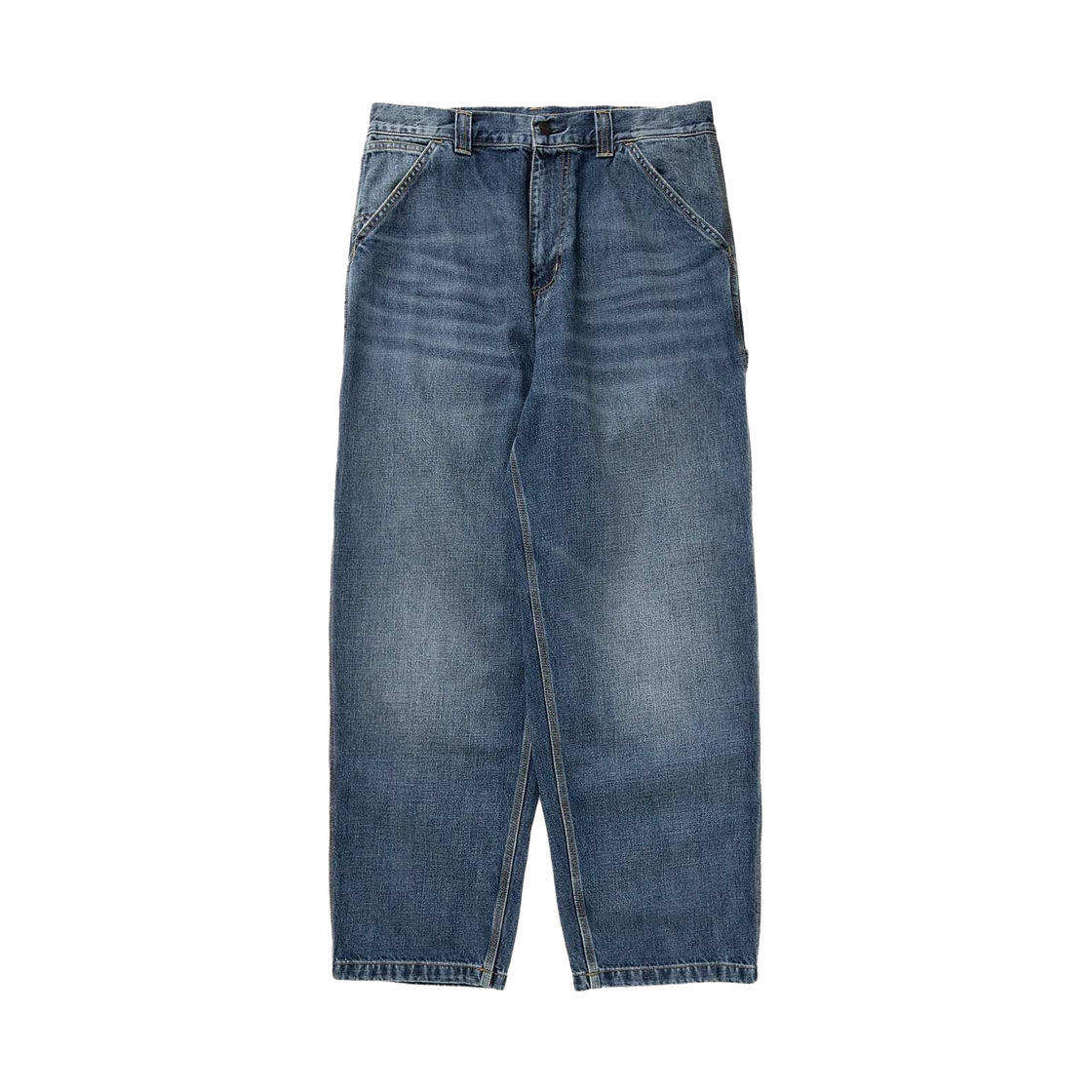 I034871-01-4L Carhartt WIP OG Single Knee Pants Blue Dark Used Wash