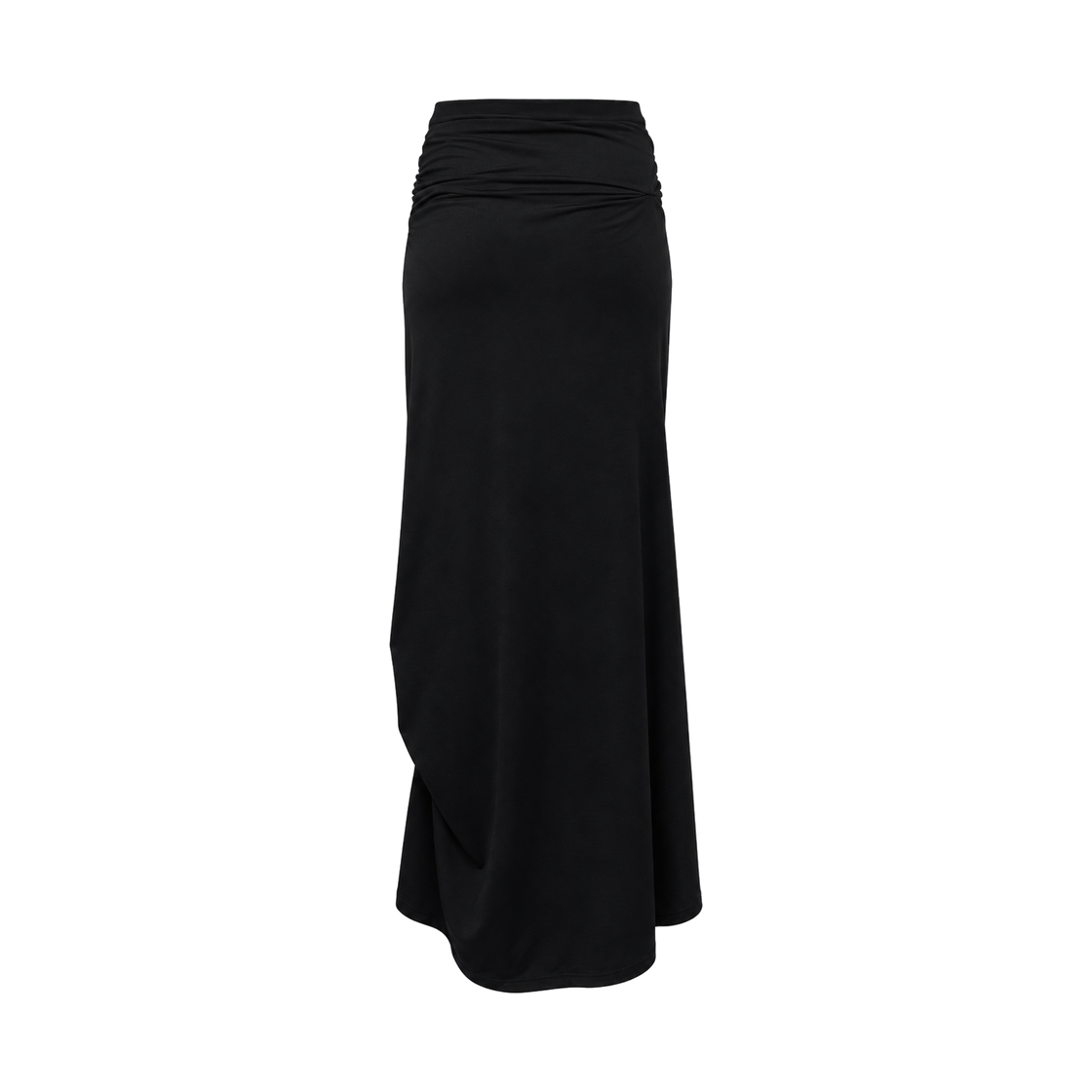 준수이 드레이프 롱 스커트 블랙(JUNSUI Draped Long Skirt Black) - 2
