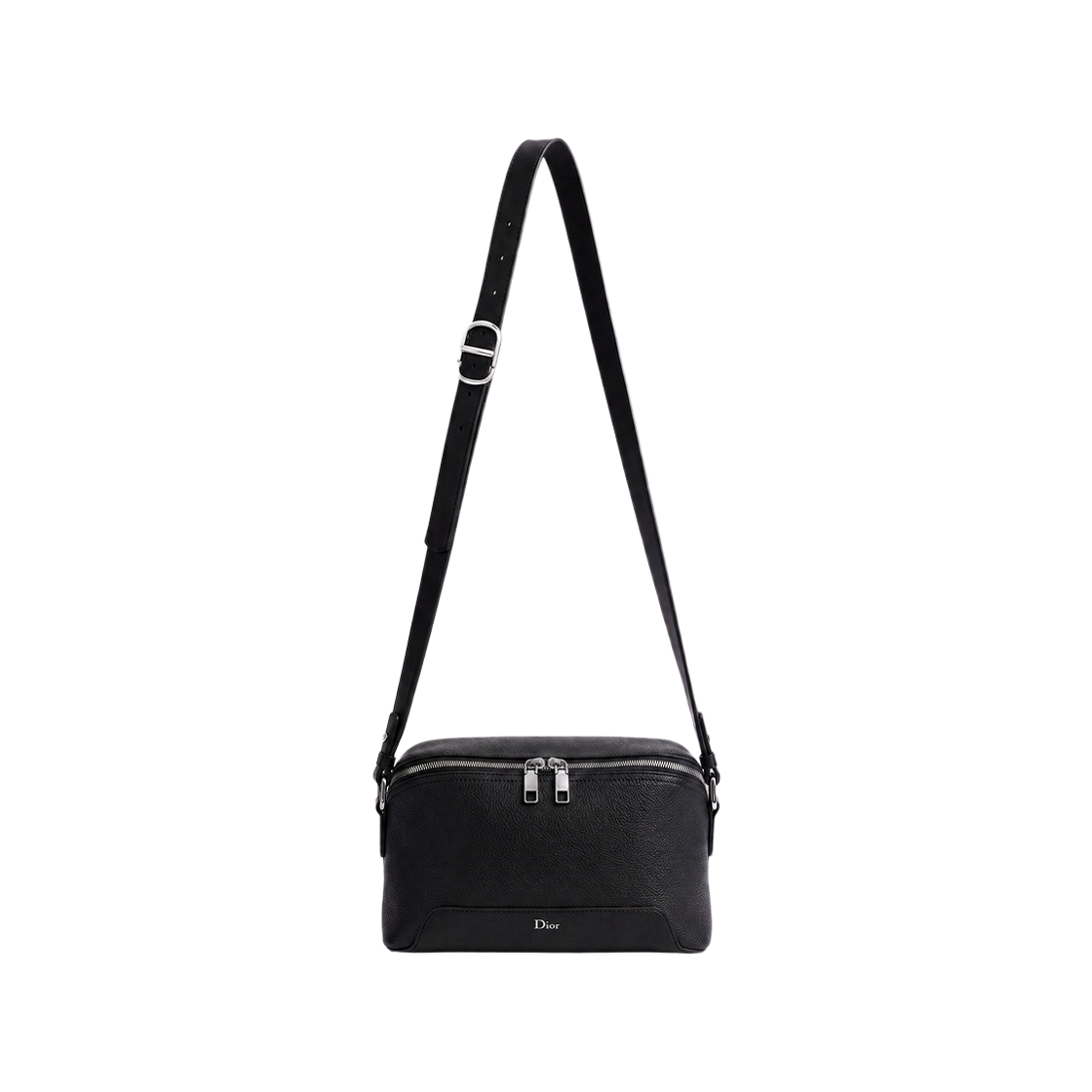 2LLCA669MAS-H00N Dior Arch Zipped Strap Bag Mini Grained Calfskin Black