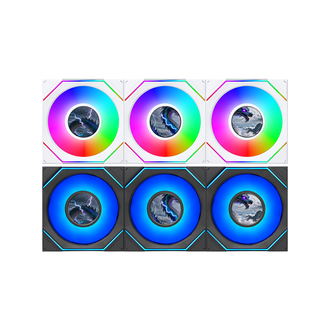 리안리 UNI FAN SL-INF FLEX LCD 120 (3팩, 화이트)(LIAN LI UNI FAN SL-INF FLEX LCD 120 3-Pack White) - 4