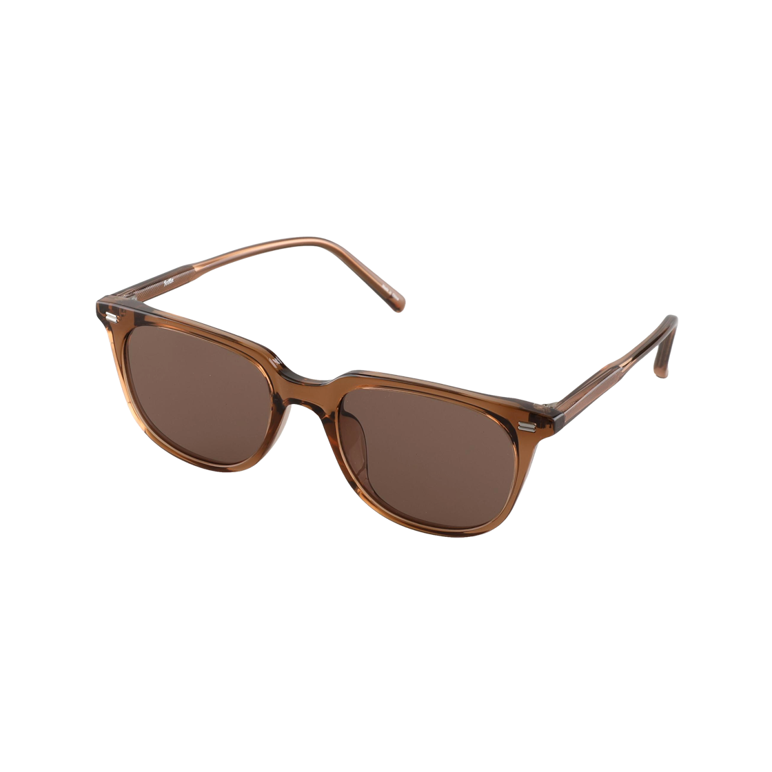 SANDYC4 2DITOR NDY Basic Fashion Square Horn-Rimmed Big Size UV Protection Sun Glass C4 Deep Brown