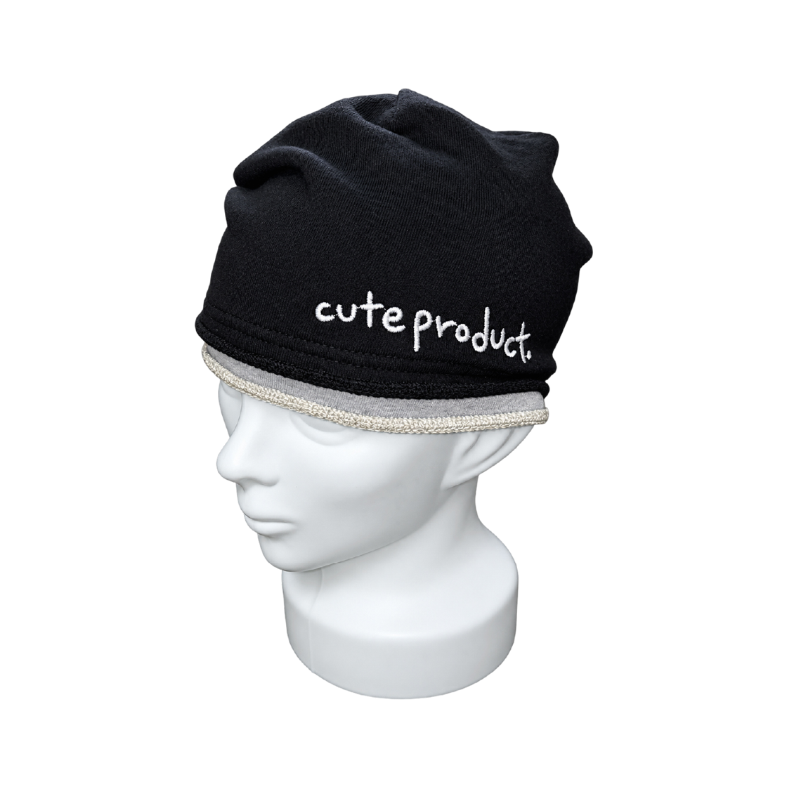 에프터누드 레이어드 비니 블랙(Afternude Layered Beanie Black) - 2
