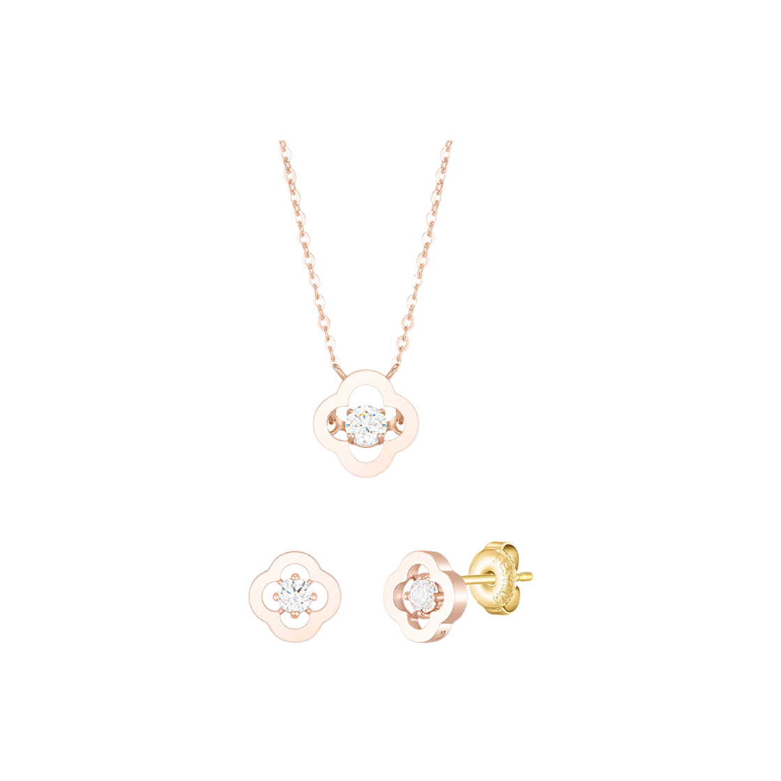 SET-J0-0919 Jestina [아이유 Pick] Clovia 14K 목걸이+귀걸이 세트 (Set-J0-0919)