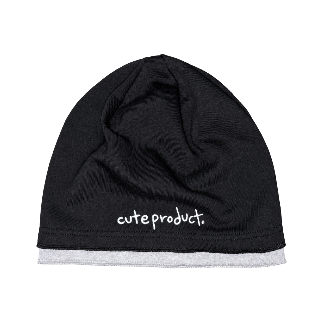 26FW 07 Afternude Layered Beanie Black