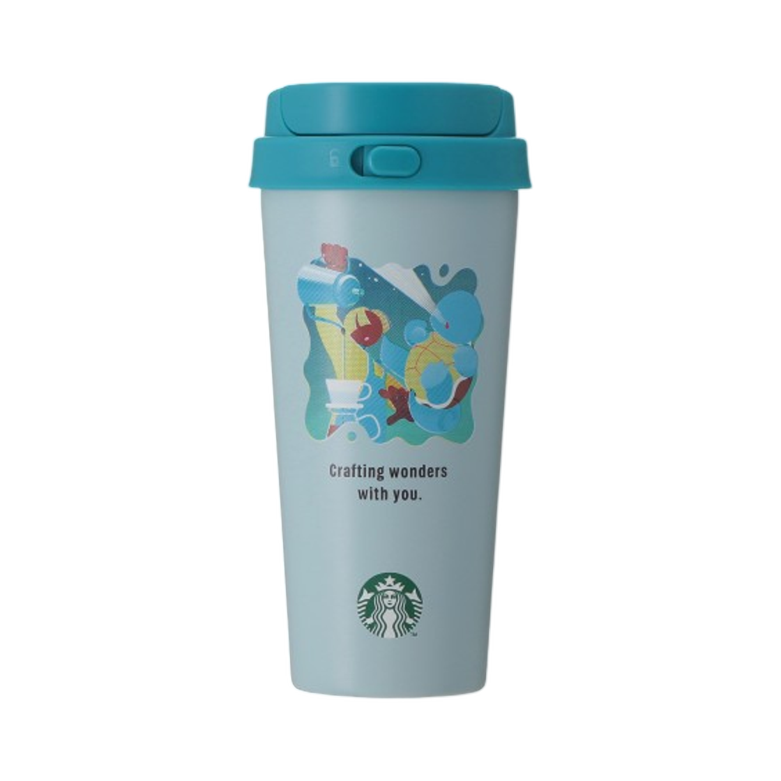 - Starbucks x Pokemon Stainless Steel To-Go Bottle Squirtle 473ml