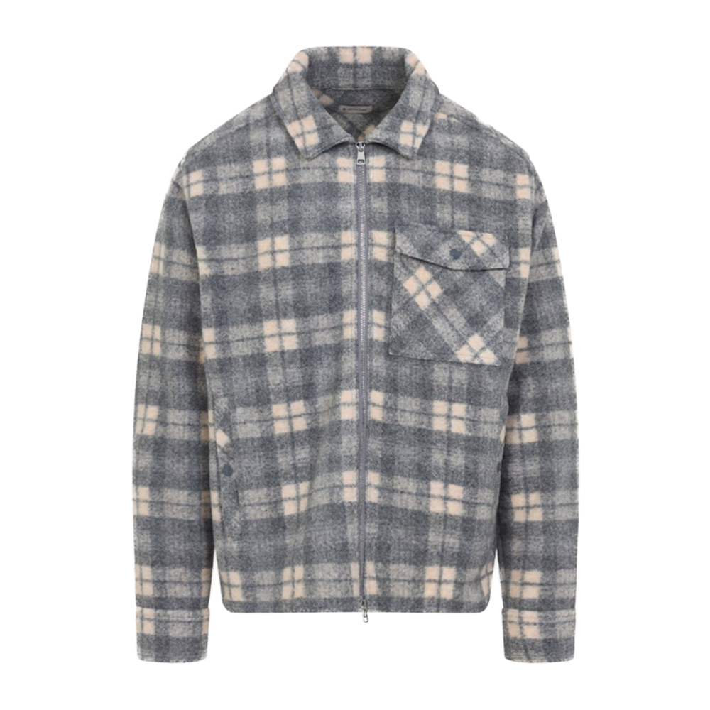 [15% 쿠폰] 몽클레르 플란넬 체크 울 자켓 그레이 - 25FW([15% 쿠폰] Moncler Flannel Check Wool Jacket Grey - 25FW) - 2