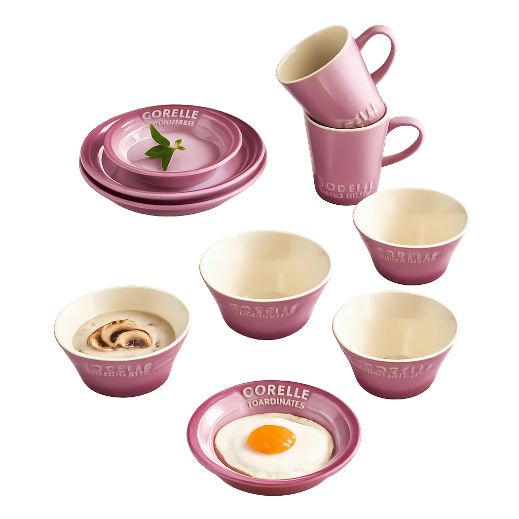 코렐 코디네이츠 브리즈스톤 10P_퍼플(Corelle Coordinates Breeze Stone 10‑Piece Set (Purple))