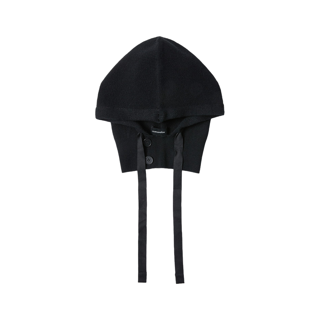 커스텀멜로우 니트 바라클라바 블랙(Customellow Knit Balaclava Black)
