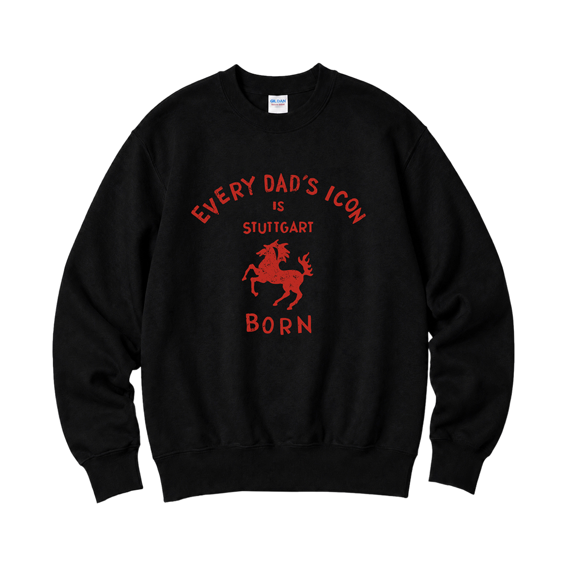 88000 Gildan X Vintage Collection EVERY DADS ICON Crewneck Sweat shirt Black