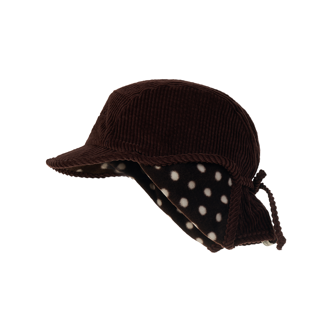 올인컴플리트 폴카 도트 플리스 트루퍼햇 브라운(Allincomplete Polka Dot Fleece Trooper Hat Brown) - 2