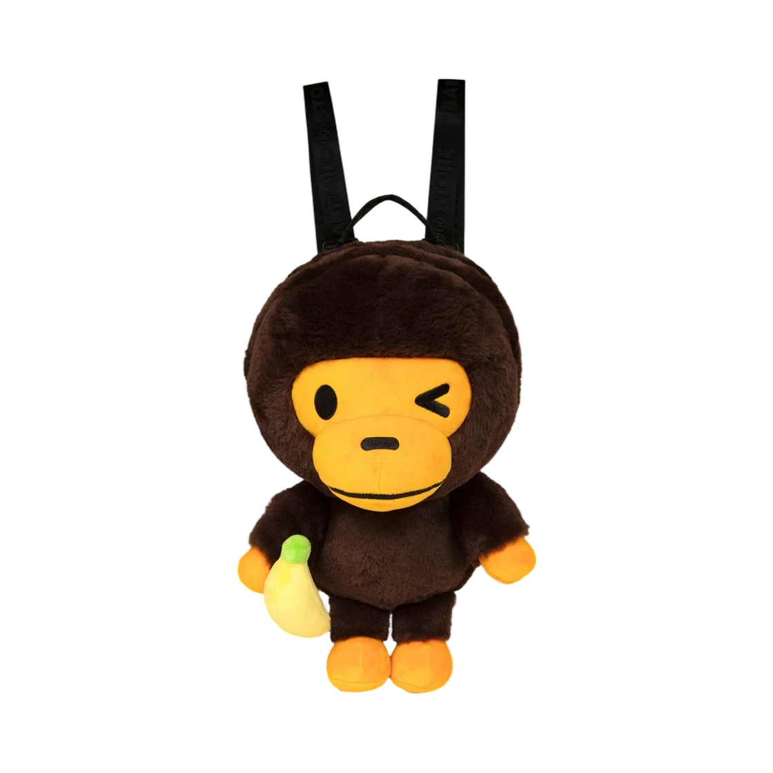 베이프 베이비 마일로 라지 플러시 인형 데이팩 브라운(BAPE Baby Milo Large Plush Doll Daypack Brown)