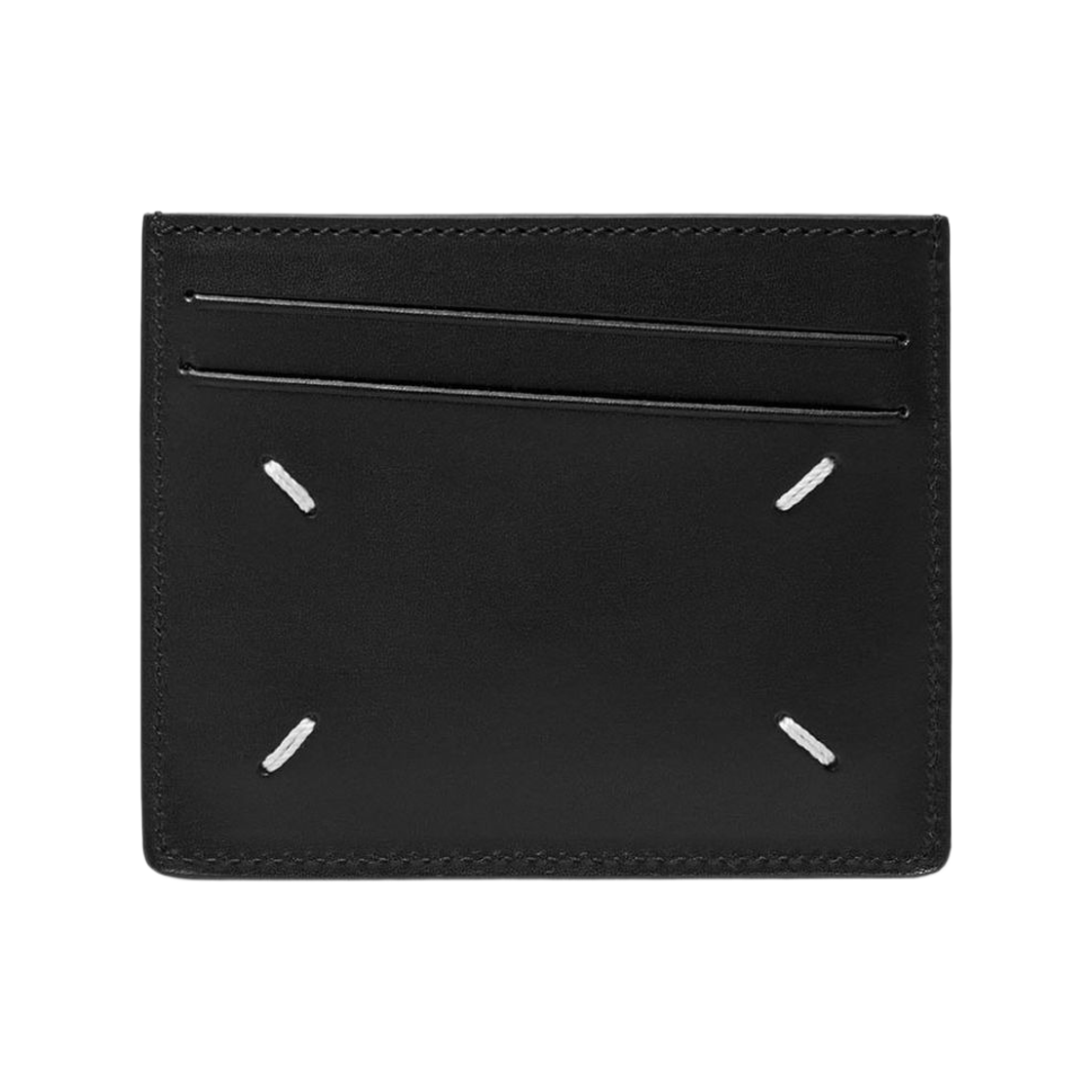 S35UI0432PS935T2168 Maison Margiela Stitches Card Holder Black Brown