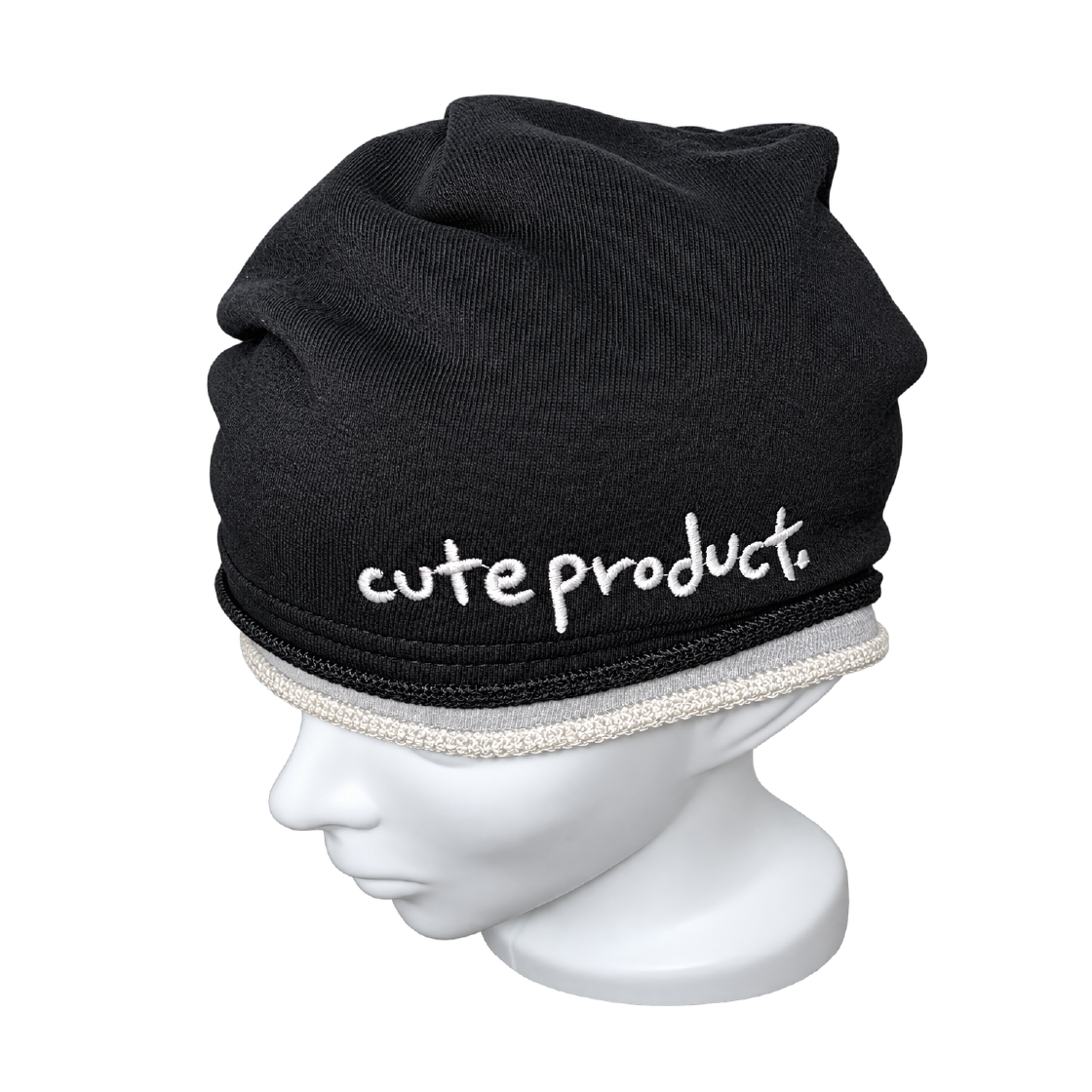 에프터누드 레이어드 비니 블랙(Afternude Layered Beanie Black) - 4