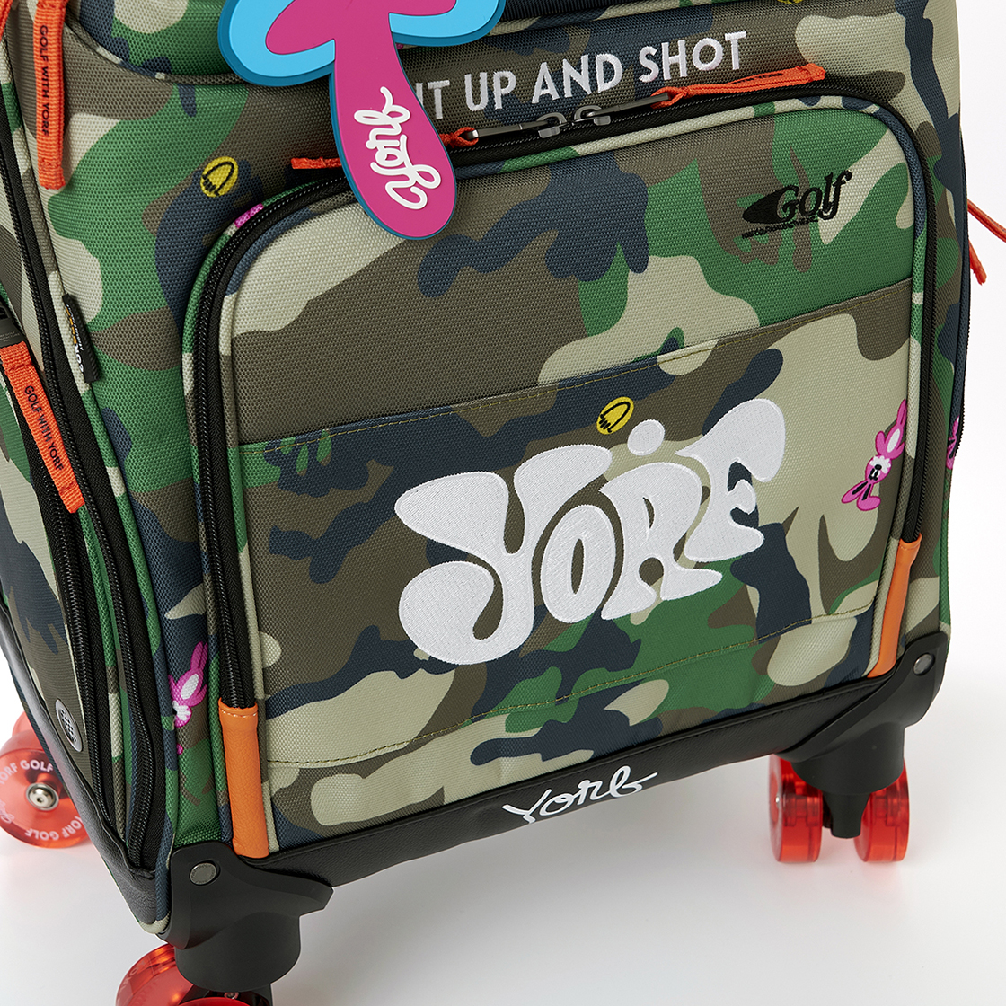 욜프 골프 우드랜드카모 트롤리 보스턴백 카키(YORF GOLF Woodland Camo Trolley Boston Bag Khaki) - 4