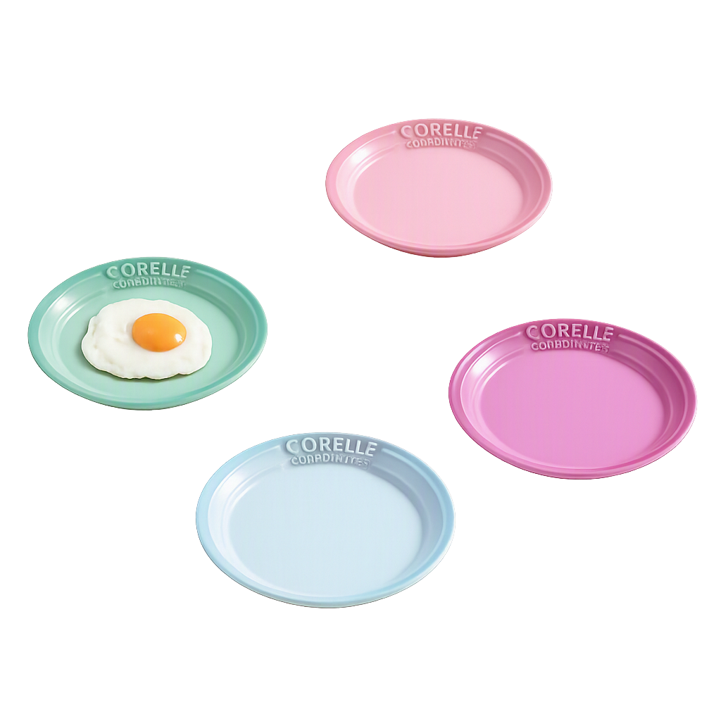 코렐 코디네이츠 브리즈스톤 7in접시 4P(Corelle Coordinates Breeze Stone 7‑inch Plate 4‑Piece)