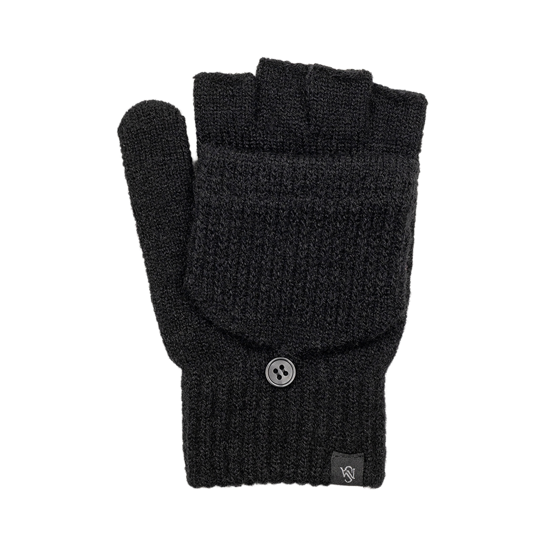 누아트스튜디오 베이직 핑거리스 손모아 장갑 블랙(NUARTSTUDIO Basic Fingerless Fold One's Hands Gloves Black)