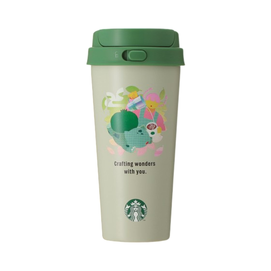 - Starbucks x Pokemon Stainless Steel To-Go Bottle Bulbasaur 473ml