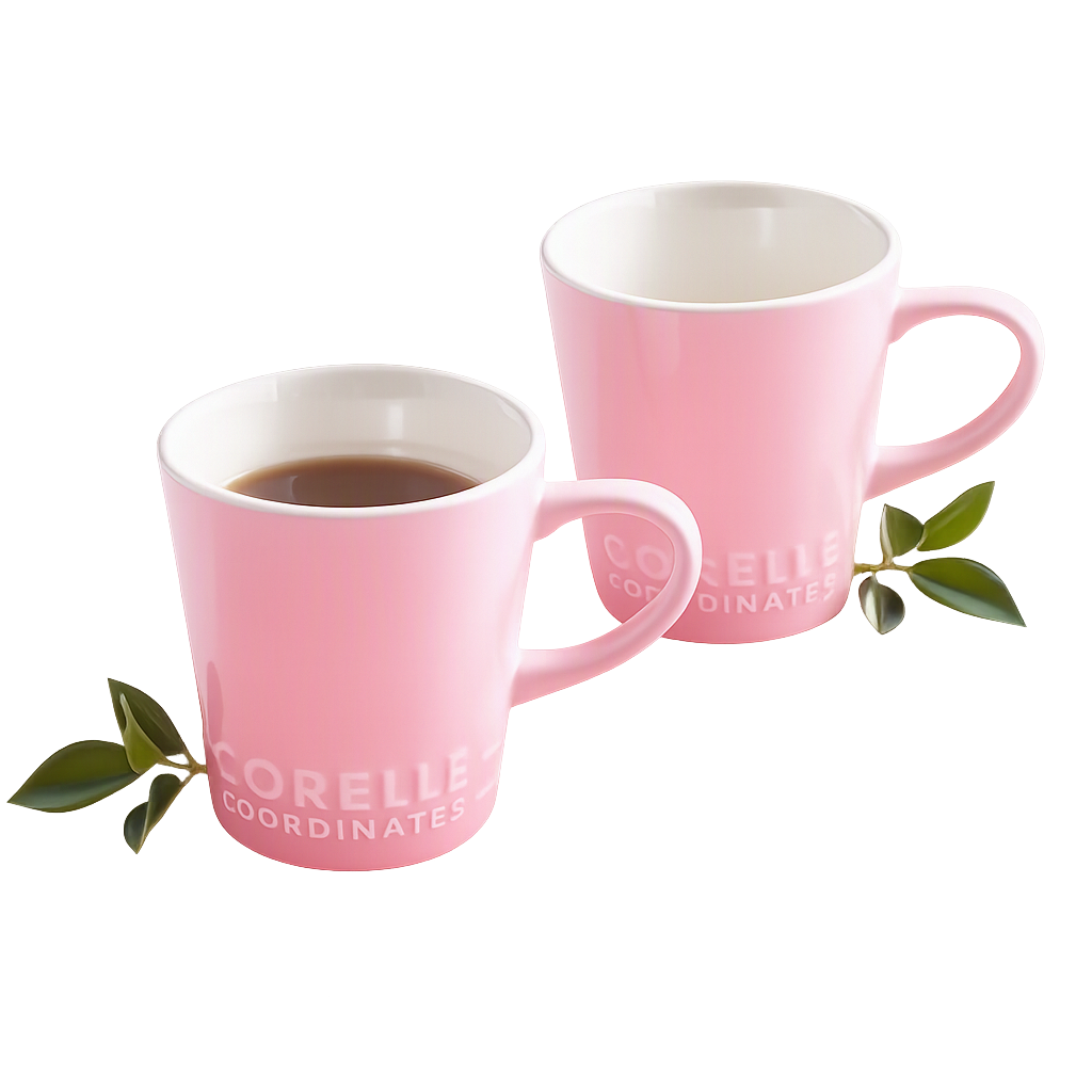 코렐 코디네이츠 브리즈스톤 머그 2P_핑크(Corelle Coordinates Breeze Stone Mug 2‑Piece (Pink))