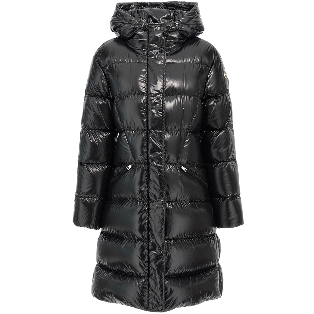 [15% 쿠폰] 몽클레르 벨뷰 벨티드 롱 패딩 블랙 - 24FW([15% 쿠폰] Moncler Bellevue Belted Long Down Jacket Black - 24FW) - 2