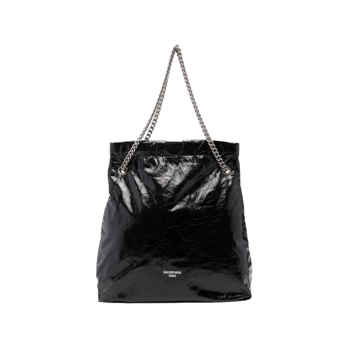 7429412AA601000 Balenciaga Crush Medium Shoulder Bag Black