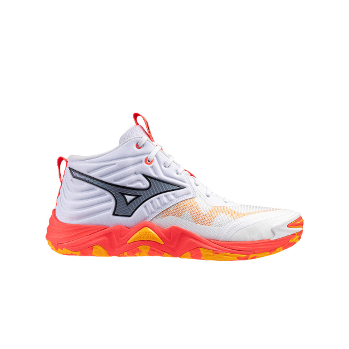 V1GA251701 Mizuno Wave Momentum Elite White Fiery Coral 2