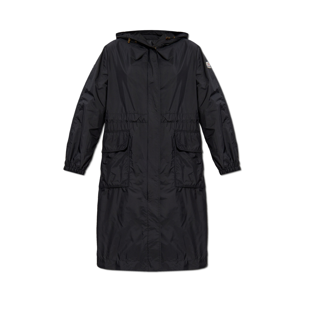 [15% 쿠폰] 몽클레르 히엔고스 로고 패치 롱 후드 자켓 블랙 - 25FW([15% 쿠폰] Moncler Hiengos Logo Patch Long Hooded Jacket Black - 25FW) - 2