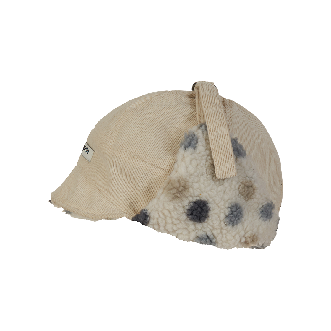 AL26FWTR03SIV Allincomplete Corduroy Dot Dumble Flight Hat Ivory