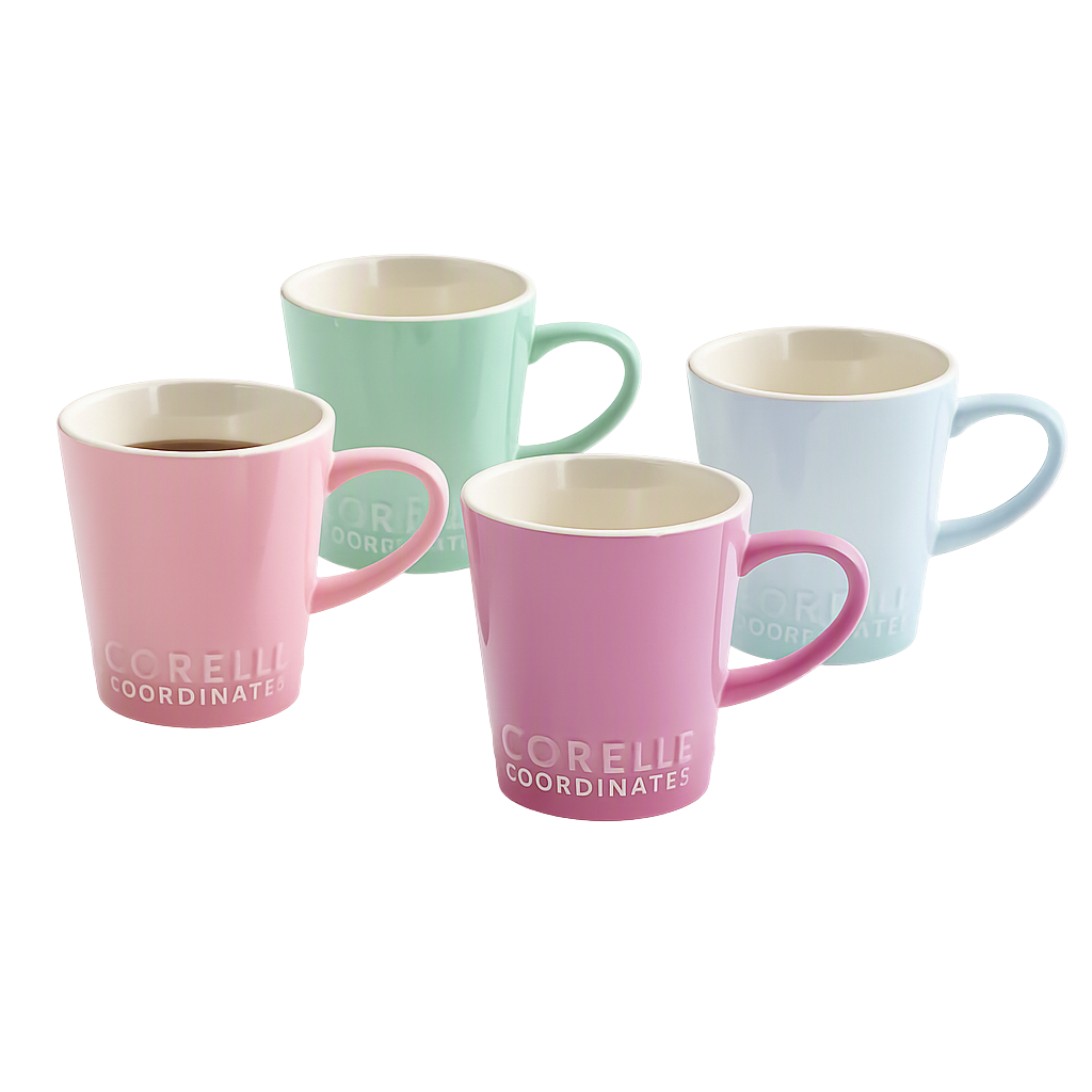COR089 Corelle Coordinates Breeze Stone Mug 4‑Piece